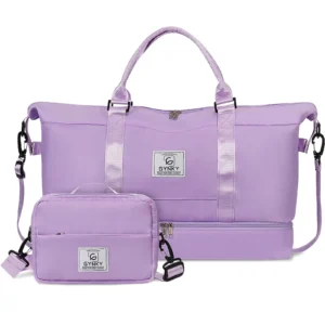 Gynky Travel Duffle Bag Weekender Bags Women Shoe Compartment Carry Overnight Bag Gym Duffel Bag Wet Pocket Hospital Bags Labor Delivery