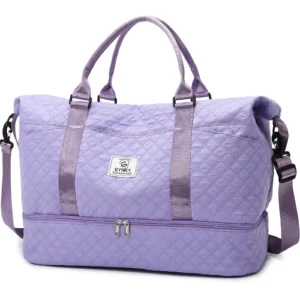 Gynky Travel Duffle Bag Weekender Bags Women Shoe Compartment Carry Overnight Bag Gym Duffel Bag Wet Pocket Hospital Bags Labor Delivery