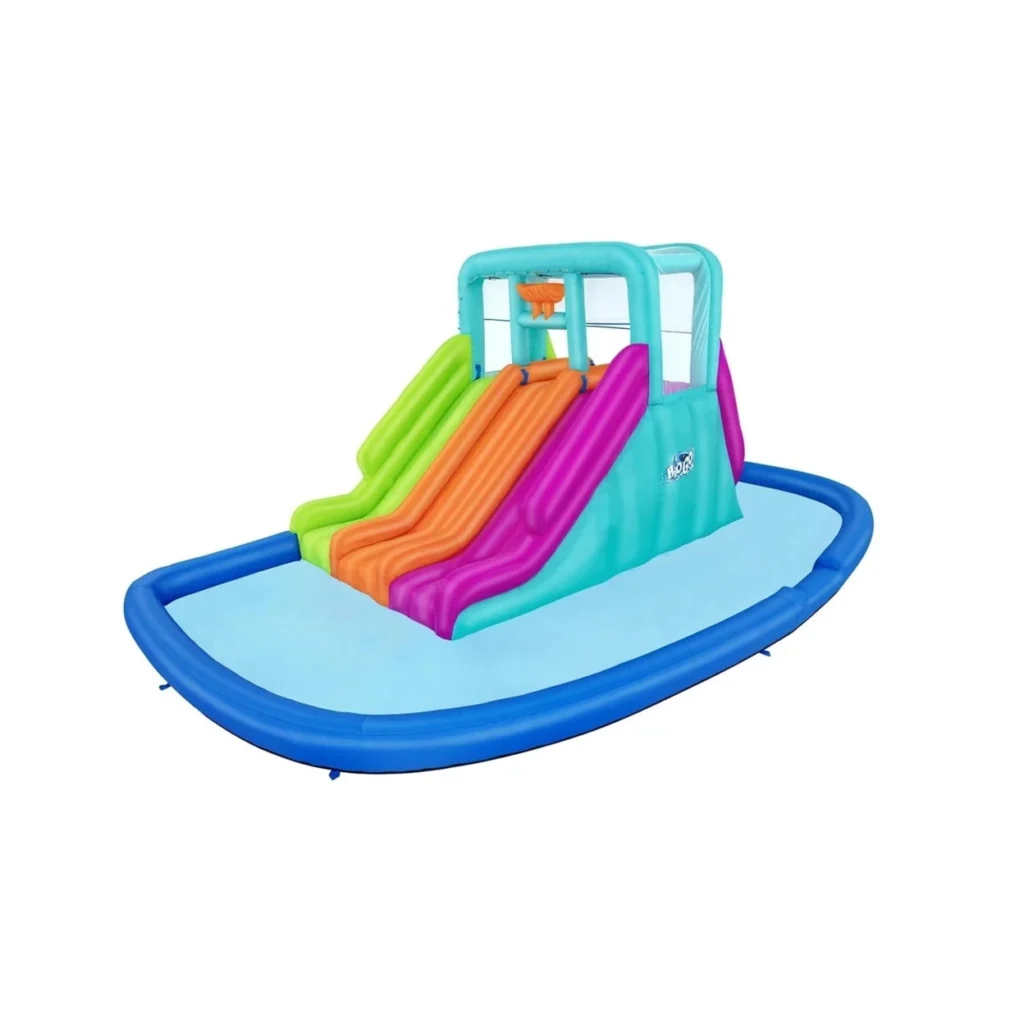 H2OGO! Splash Tower Inflatable Water Park – Mega Backyard Fun — alternate angle showing full product