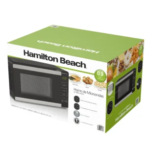 Hamilton Beach 0 9 Cu ft Countertop Microwave Oven 900 Watts Stainless Steel New