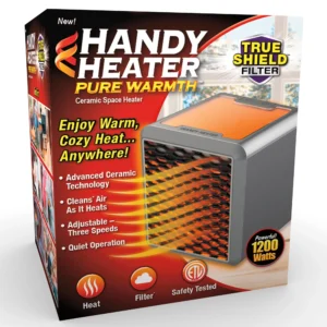 Handy Heater Turbo Personal Electric Ceramic Space Heater 800 Watts New
