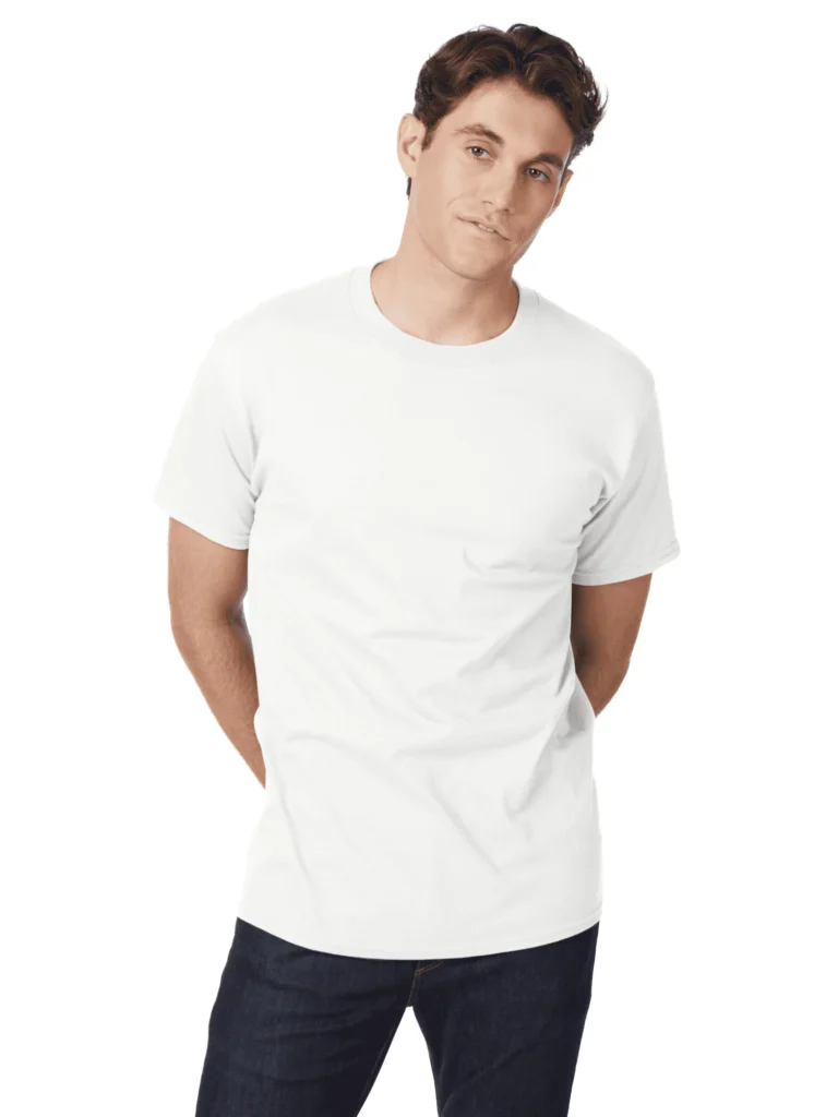 Hanes Beefy-T Heavyweight Cotton T-Shirt – Durable Everyday Comfort β close-up detail of design and finish