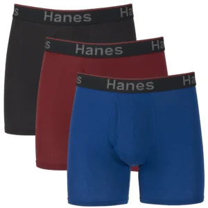 Hanes Men s Comfort Flex Fit Breathable Stretch Mesh Boxer Brief 3 Pack