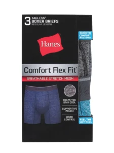 Hanes Men s Comfort Flex Fit Breathable Stretch Mesh Boxer Brief 3 Pack