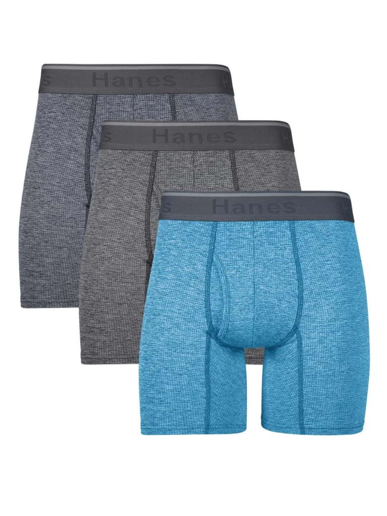 Hanes Men’s Breathable Mesh Boxer Briefs 3-Pack – Comfort Flex Fit — close-up detail of design and finish