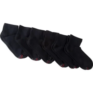 Hanes Men s Cool Dri Ankle Socks with Ventilation 3 Pack Black Assortment 6 12