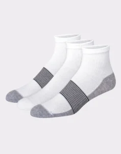 Hanes Men s Cool Dri Ankle Socks with Ventilation 3 Pack Black Assortment 6 12