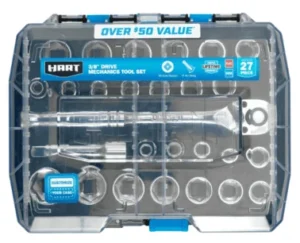 HART Chrome Finish 215 Piece Mechanics Tool Set – Pro-Grade Value