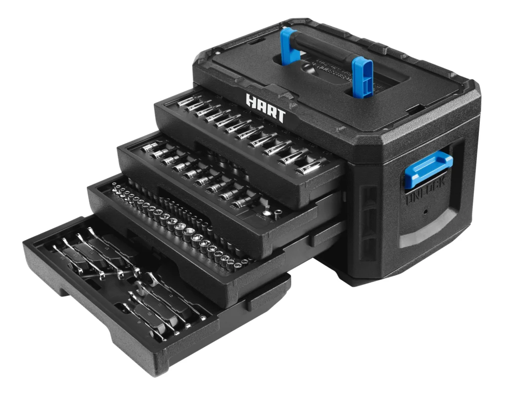 HART Chrome Finish 215 Piece Mechanics Tool Set – Pro-Grade Value