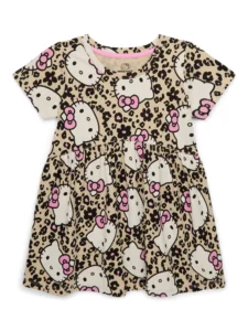 Hello Kitty Girl s Active Sleeveless Dress with Built in Shorts Sizes 4 12