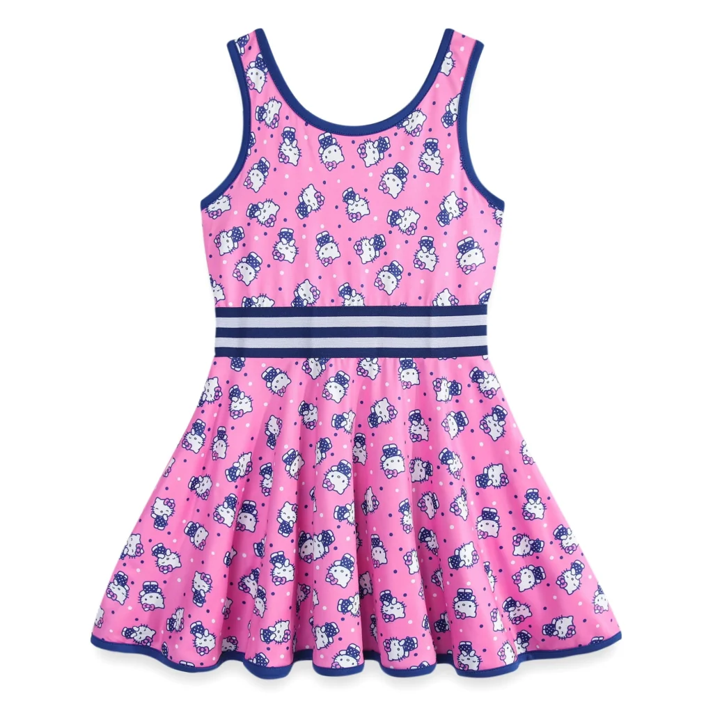 Hello Kitty Girl s Active Sleeveless Dress with Built in Shorts Sizes 4 12