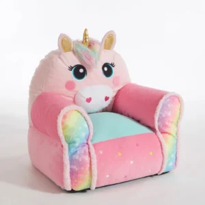 Heritage Club Figural Unicorn Bean Chair, Pink