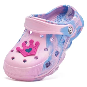 HOBIBEAR Boys and Girls Classic Graphic Garden Clogs Slip on Water Shoes Toddler Little Kids Big Kids