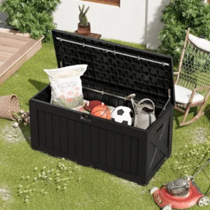 Homall 100 Gallon Outdoor Patio Storage Box – Durable Resin Deck Solution