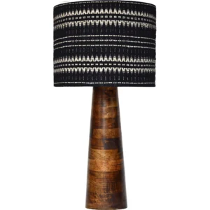 Home D cor Collection Brown Ribbed Table Lamp 4
