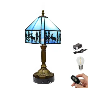 Home Decor Collection Cordless Rechargeable 11 9 Brass Table Lamp with Dimmable 3 Option Lights