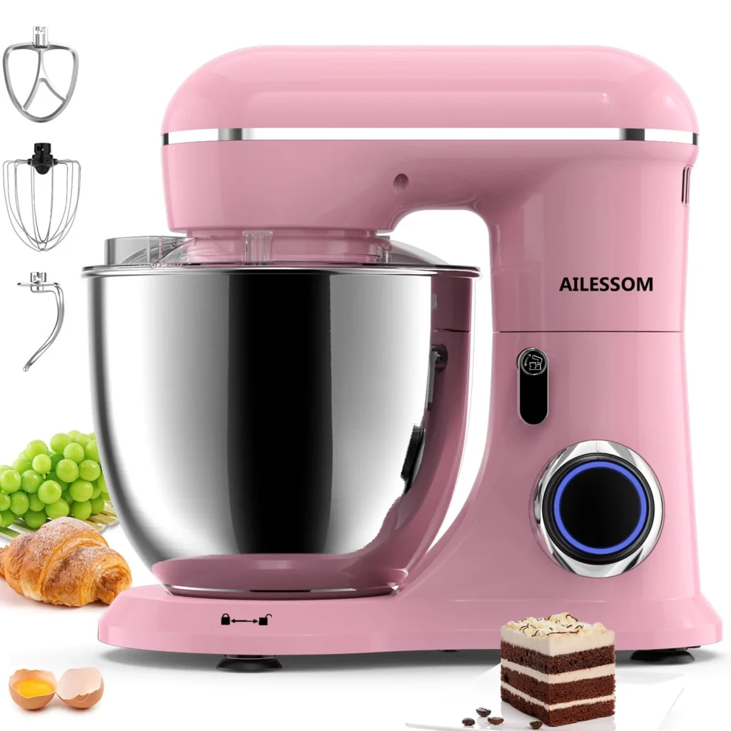 Honinst 6.5QT 10-Speed Tilt-Head Electric Stand Mixer – Lightweight Baking Power β close-up detail of design and finish