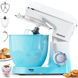 Honinst 6 5 QT Electric Stand Mixer 10 P Speeds Lightweight Tilt Head Kitchen Stand Mixer Dough Hook Whisk Beater Bowl Food Mixer Baking Cake Home Co