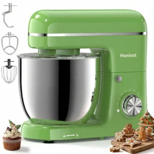 Honinst 6 5 QT Electric Stand Mixer 10 P Speeds Lightweight Tilt Head Kitchen Stand Mixer Dough Hook Whisk Beater Bowl Food Mixer Baking Cake Home Co