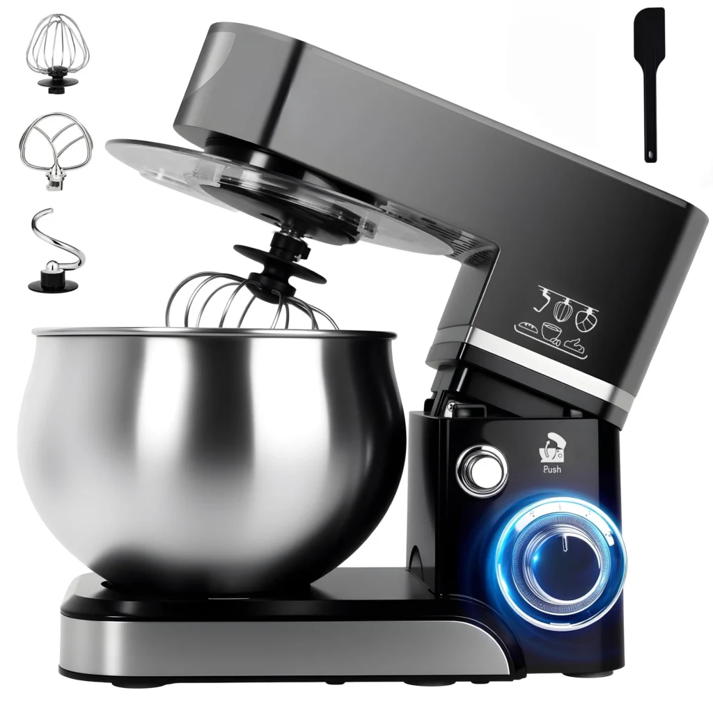 Honinst 6.5 QT 10-Speed Tilt-Head Electric Stand Mixer – Lightweight Baking Power β close-up detail of design and finish