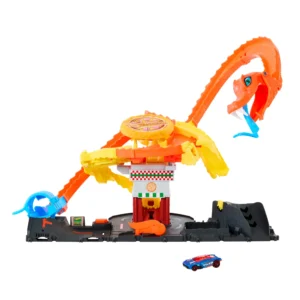 Hot Wheels City Ultra Shark Car Wash with Color Reveal Toy Car in 1 64 Scale