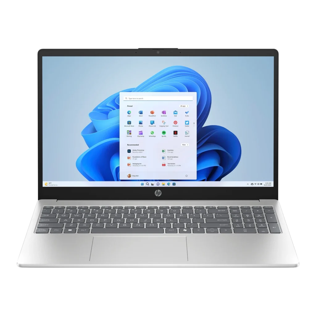 HP 15.6″ Windows Laptop Intel N200 – Microsoft 365 Included β close-up detail of design and finish
