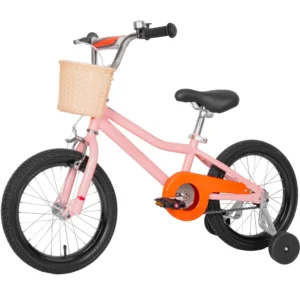 hykolity 16 inch Kid Bikes for Age 4 7 Years Old Girl Bikes in Pink Rider Height 41 53 inch with Adjustable Seat Doll Seat and Training Wheel