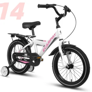 hykolity 16 inch Kid Bikes for Age 4 7 Years Old Girl Bikes in Pink Rider Height 41 53 inch with Adjustable Seat Doll Seat and Training Wheel