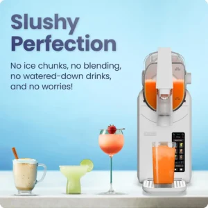 Iceman Slush Ease Max 64 oz Slushy Maker with Touch Controls and 5 Functions White