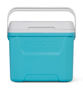 Igloo 28 QT Laguna Hard Sided Ice Chest Cooler Aqua Blue and White