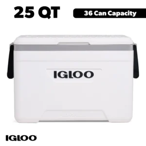 Igloo 28 QT Laguna Hard Sided Ice Chest Cooler Aqua Blue and White
