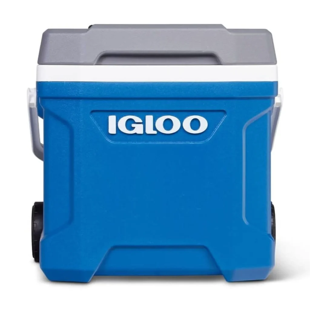 Igloo 48 QT Laguna Hard Sided Ice Chest Cooler Aqua Blue and White