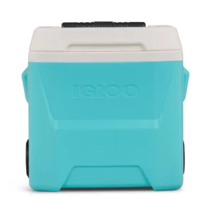 Igloo 48 QT Laguna Hard Sided Ice Chest Cooler Aqua Blue and White