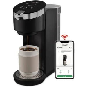 Instant Solo Single Serve Coffee Maker with WiFi Connection and Customizable Brew Strength 40 oz Water Reservoir Black