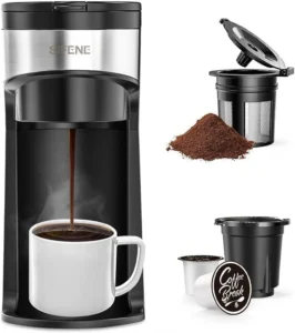 Instant Solo Single Serve Coffee Maker with WiFi Connection and Customizable Brew Strength 40 oz Water Reservoir Black