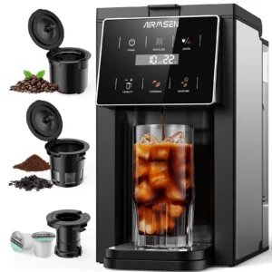 Instant Solo Single Serve Coffee Maker with WiFi Connection and Customizable Brew Strength 40 oz Water Reservoir Black