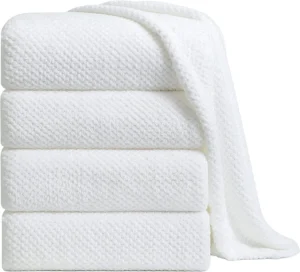 Jessy Home 4 Pack Oversized Bath Sheet Towels 700 GSM Ultra Soft Green