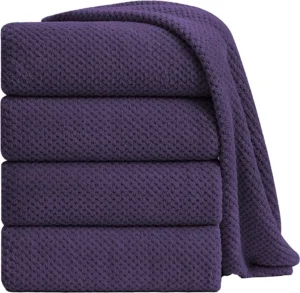 Jessy Home 4 Pack Oversized Bath Sheet Towels 700 GSM Ultra Soft Green