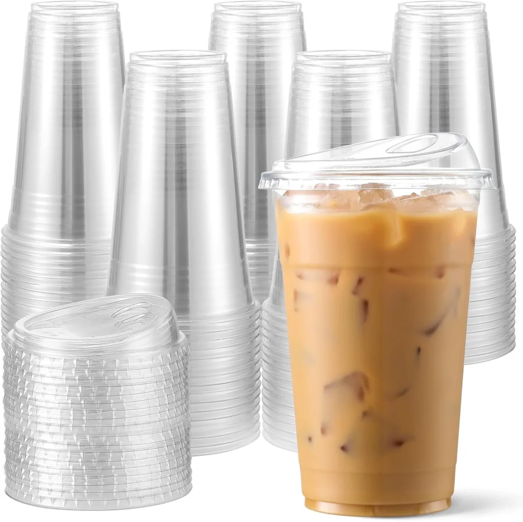 JOLLY CHEF 150-Pack 16 oz Disposable Plastic Cups – Vibrant Red Party Essential β alternate angle showing full product