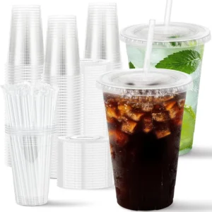 JOLLY CHEF 150 Pack 16 oz Disposable Plastic Cups Red Party Plastic Cups for Parties Picnics and BBQ