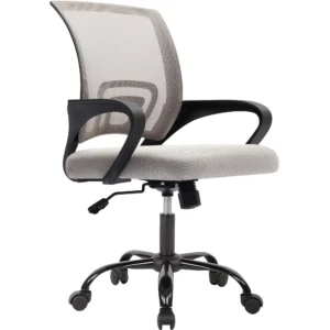 JONPONY Ergonomic Office Chair Lumbar Support Adjustable Height with Armrests for Adults Black 1