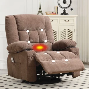 JONPONY Oversize Recliner Chair, Swivel Rocker Recliner Chair for