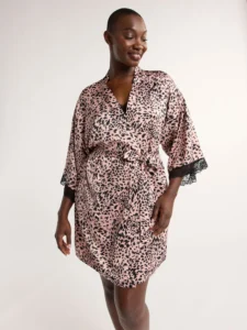 Joyspun Women s Bridal Satin Robe Sizes XS to 3X