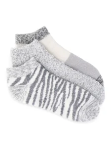 Joyspun Women s Double Layer Lounge Socks Low Cut 3 Pack Fits Shoe Sizes 4 10