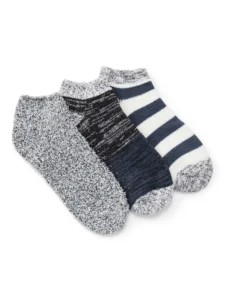 Joyspun Women s Double Layer Lounge Socks Low Cut 3 Pack Fits Shoe Sizes 4 10