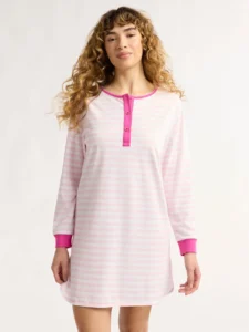 Joyspun Women s Dreamy Soft Collection Short Sleeve Sleepshirt Sizes S M to 2X 3X