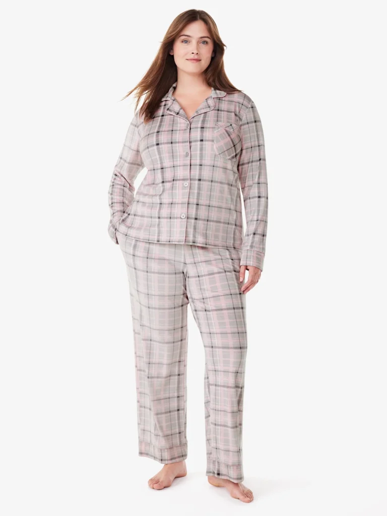 Joyspun Women’s Stretch Satin Pajama Set – Soft & Stylish Comfort — alternate angle showing full product