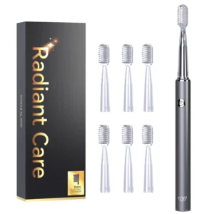 JTF Sonic Electric Toothbrush Adults Kids 6 Brush Heads Tongue Scraper Travel Bag YOU 5 Modes Rechargeable Power Toothbrush Family Friends For Home S