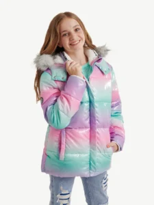 Justice Girl s Matte Puffer Bomber Sizes XS XL