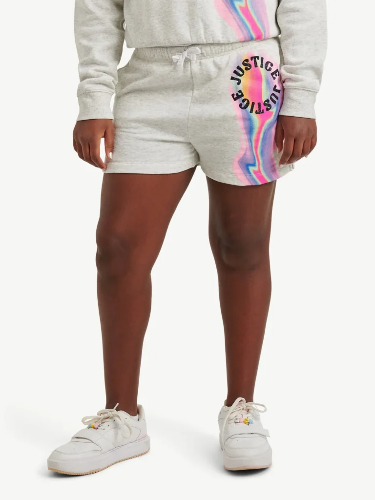 Justice Girls’ Flutter Shorts – Soft Comfort, Stylish Design β close-up detail of design and finish